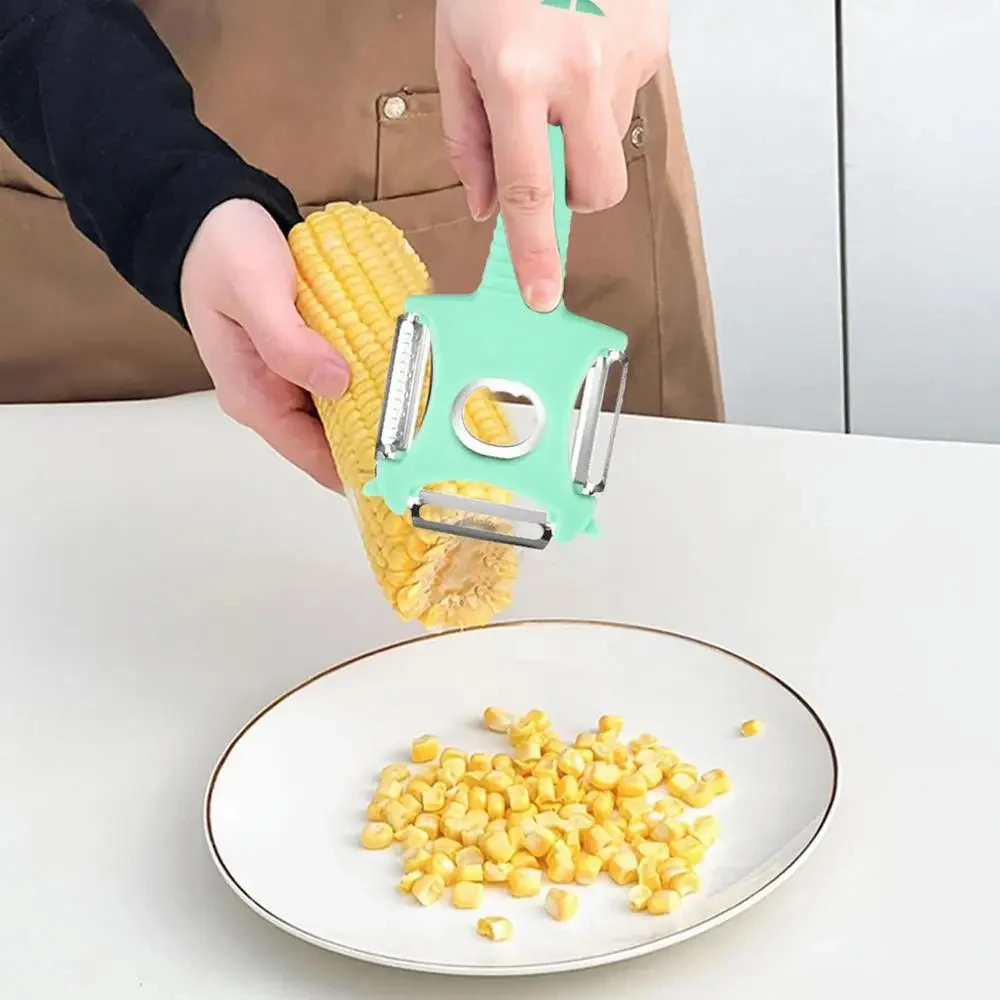 

3 in 1 Stainless Steel Corn Peeler Shredder Multifunctional Peeler Potato Scraper Household Melon Grater Kitchen Gadgets