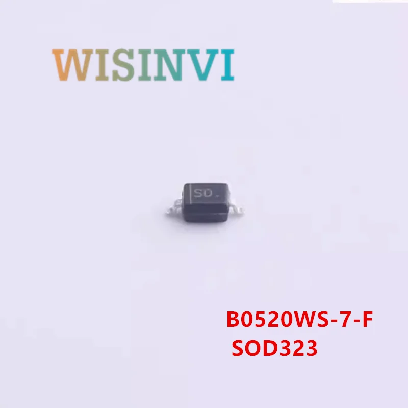 100PCS B0520WS-7-F SD B0530WS-7-F SE B0540WS-7-F SF SOD323 ＆ B0520W-7-F SD B0530W-7-F SE B0540W-7-F SF SOD123