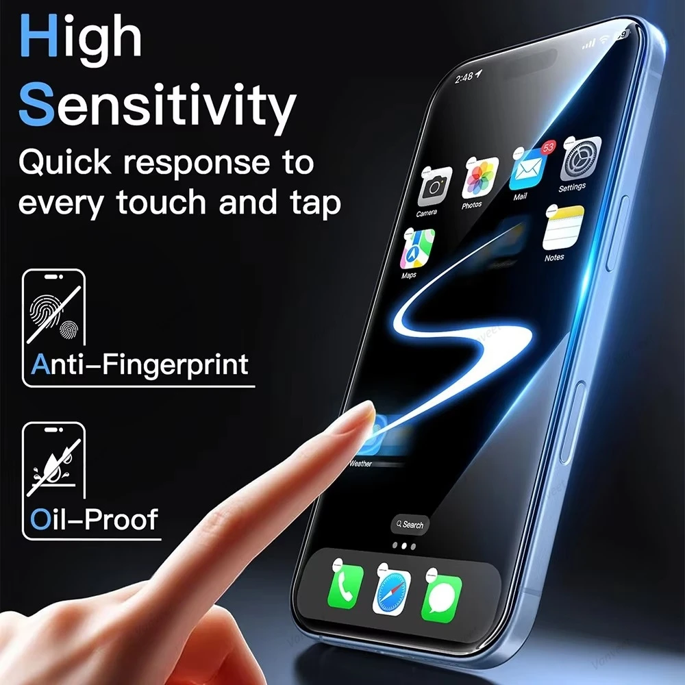 Oleophobic Coating Tempered Glass For Xiaomi Poco X8 Pro Max X7 X6 X5 X4 X3 Pro X3 NFC C75 C65 F7 F6 F5 Pro F3 Screen Protector view 5