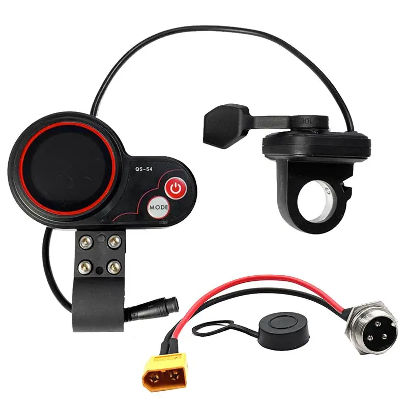 

QS-S4 72V Thumb Throttle LCD Display Meter Kit+XT-60 Cable Only For Zero 11X Electric Scooter 6PIN Display Accessories