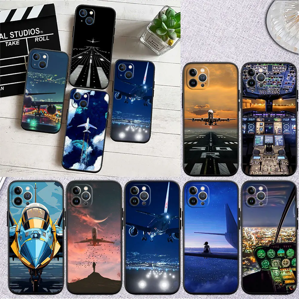 VY1 Airplane Red Soft Shell Phone Case for Samsung Galaxy S20 S21 S22 Ultra FE + Plus A21S A22 A24 A25 A26 A30 A30S A31