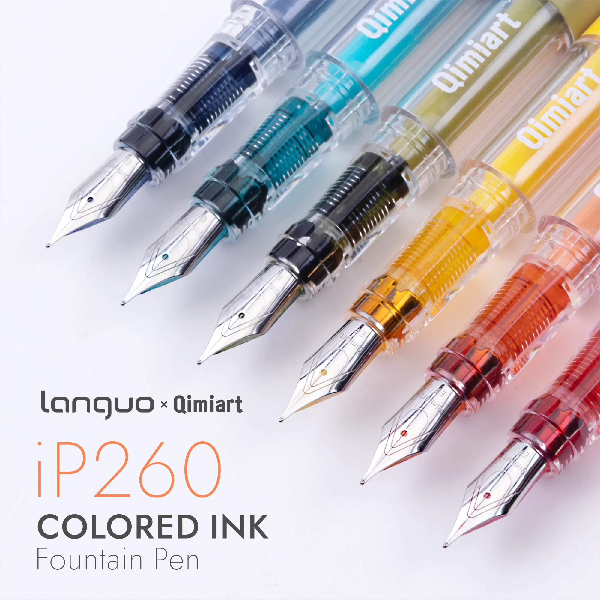 4 Colors Fountain Pen Set Precision EF Nib Fine Line Drawing Coloring Journaling Ink Cartridges Kit Back To School Gift Idea Pen
