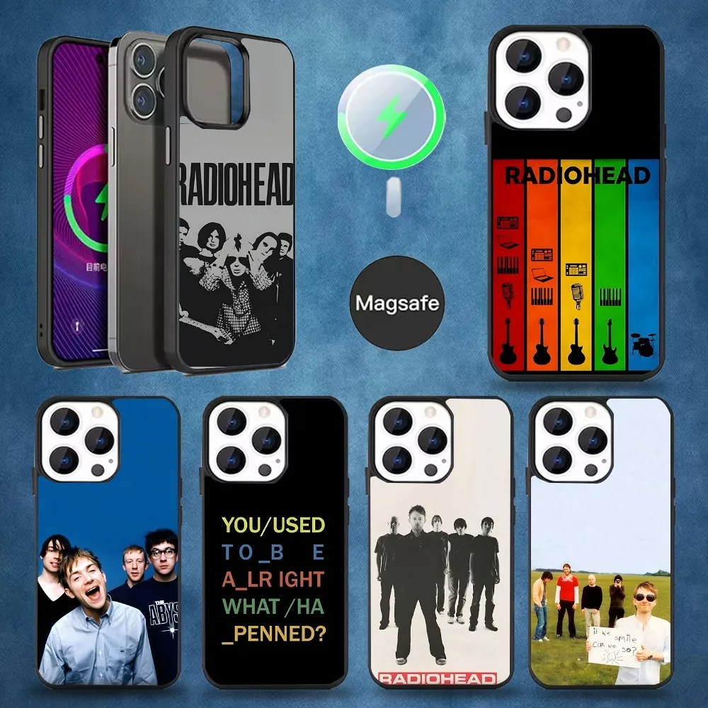 

R-RadioheadS In Rainbows Phone Case For iPhone 16,15,14,13,12,11,Pro,Max,Plus,Mini,Magsafe,Magnetic Wireless Charging Case