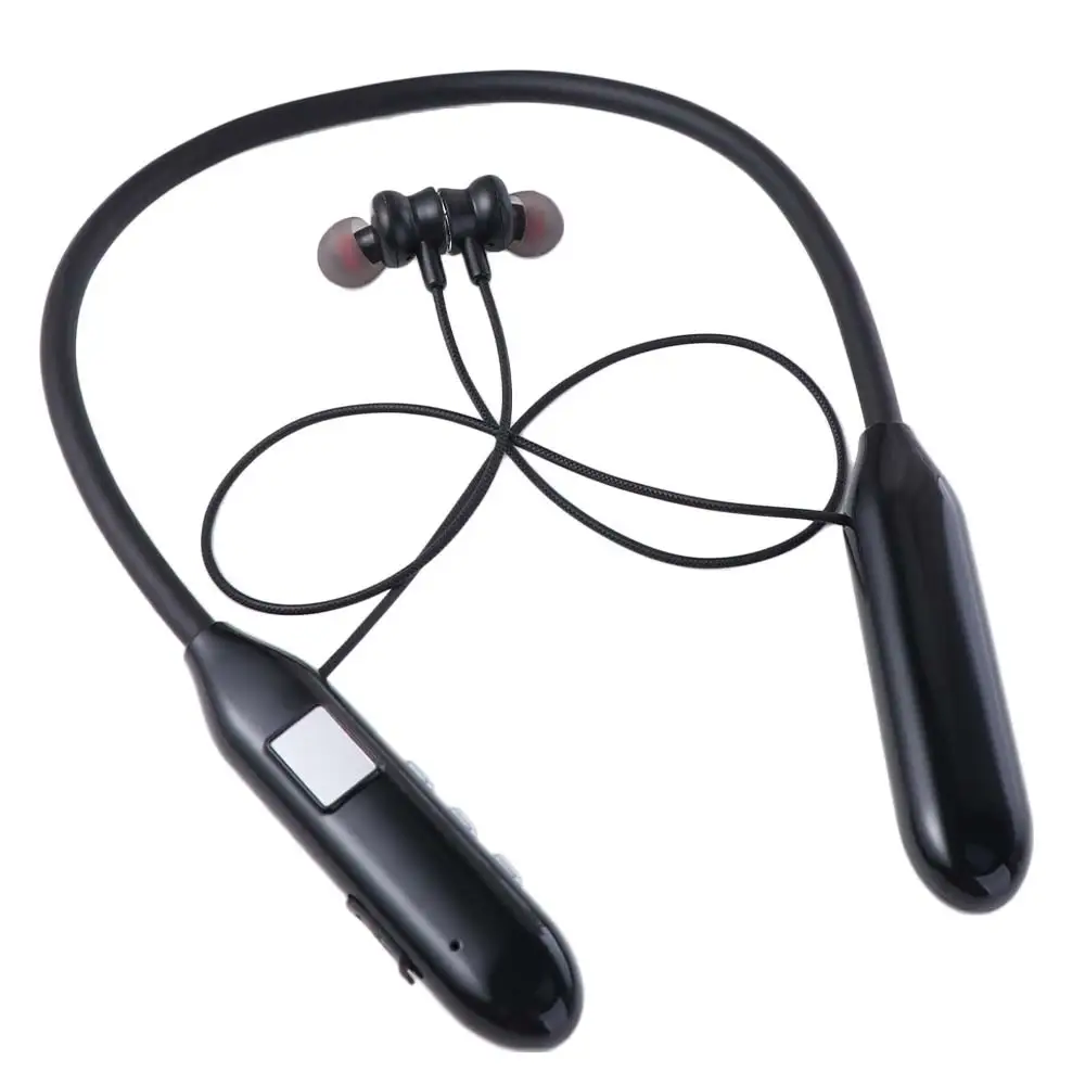 

Наушники с шейным креплением, цифровой дисплей, магнитная присоска, беспроводные Bluetooth-наушники, Bluetooth с микрофоном