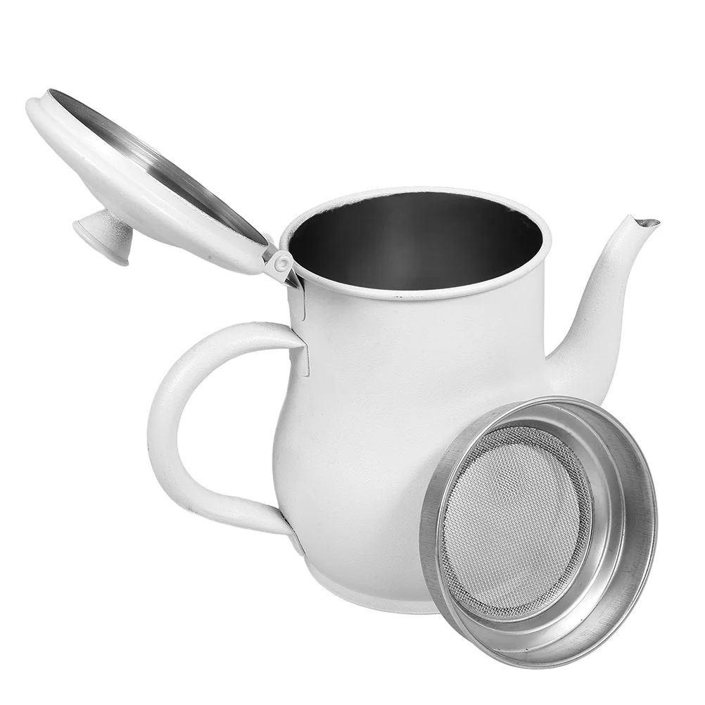 

70 Oz Oil Strainer Pot Stainless Steel Heavy Duty Grease Can with Fine Mesh Lid for Clean Oil Container Kitchen Storage and