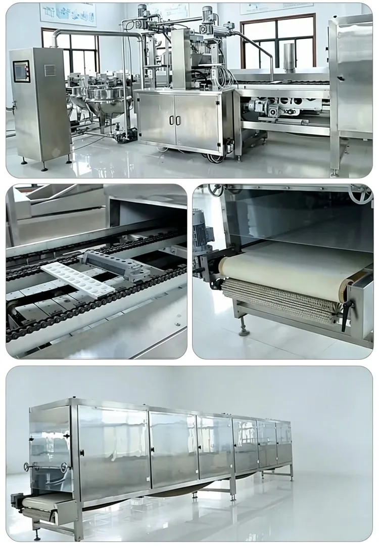 Fully Automatic 3D Multifunctional  Vitamin Pectin Gelatin  Starch Jelly Candy Production Line Gummy Bear Making Machine
