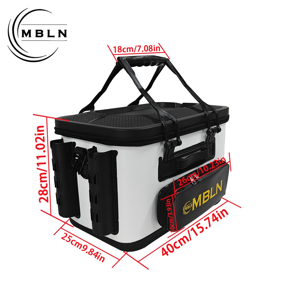 MBLN 30L Hartschalen-Angelkoffer aus EVA, Aufbewahrungstasche für Angelköder, Große Aufbewahrungsbox für Lebende Fische – Detail 3