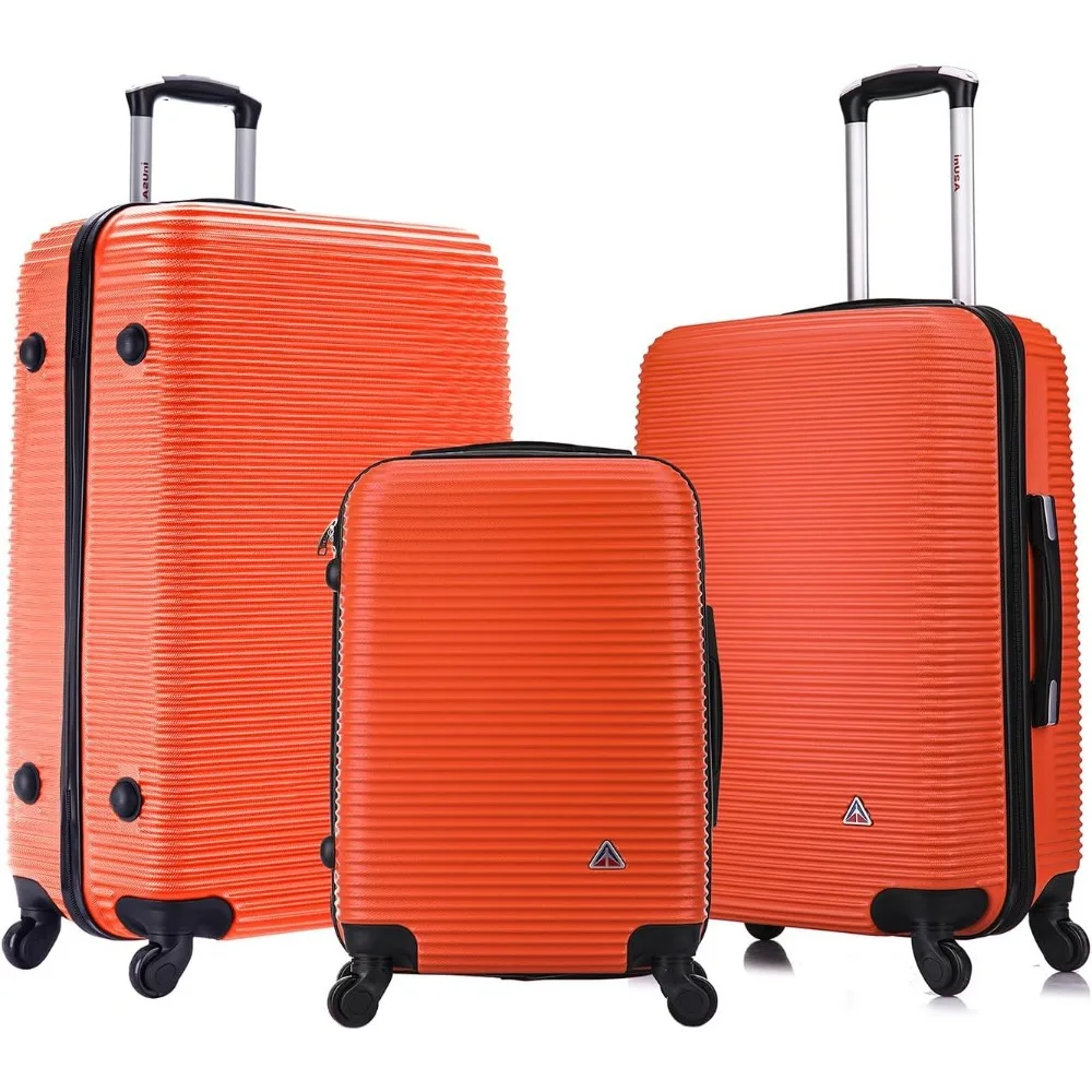 

Набор чемоданов InUSA ROYAL Hardside с вращающимся колесом | Просторные дорожные чемоданы с эргономичной гелевой ручкой и шпильками | (20/24/28)