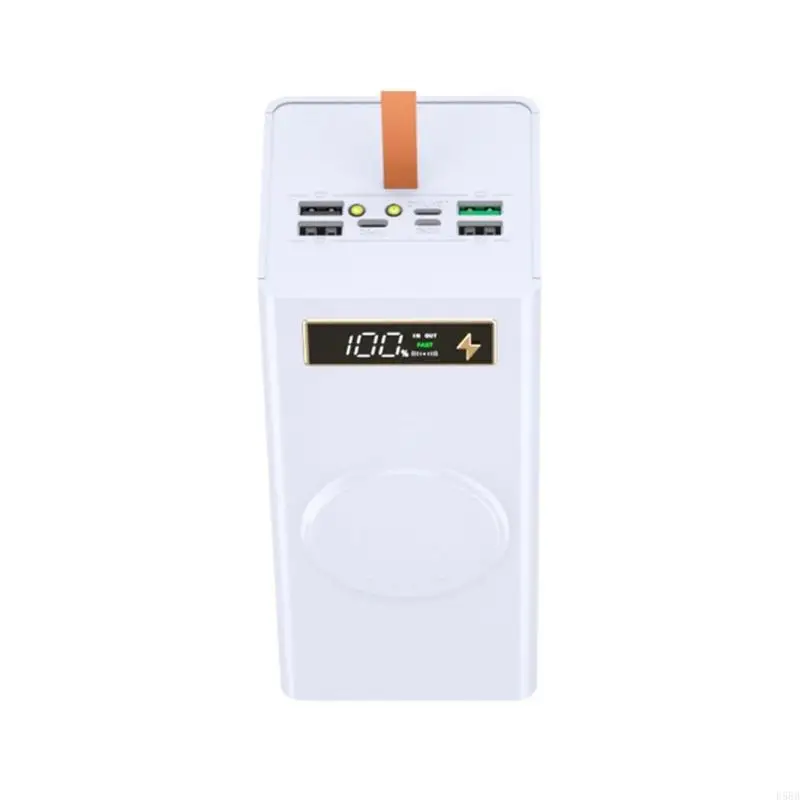 D5BB DIY Power Case Box 18650 Чехол для аккумулятора Съемный DIY Power Case со светодиодной подсветкой USB C Чехол для быстрой C