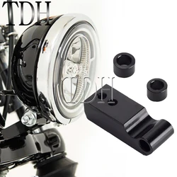 For Harley Street Bob FXBB 2018-2022 Softail Standard FXST 2020 Up Black Headlight Relocation Extender Block Headlamp Extension