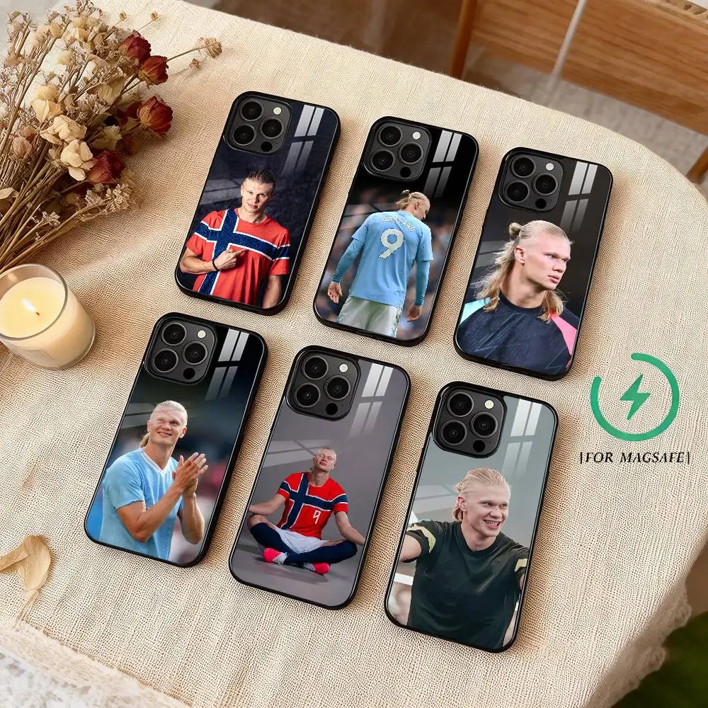 Erling Haaland Football Star-S  Phone Case For iPhone 17,16,15,14,13,12,Plus,Pro,Max For Magsafe Magnetic Wireless Charge