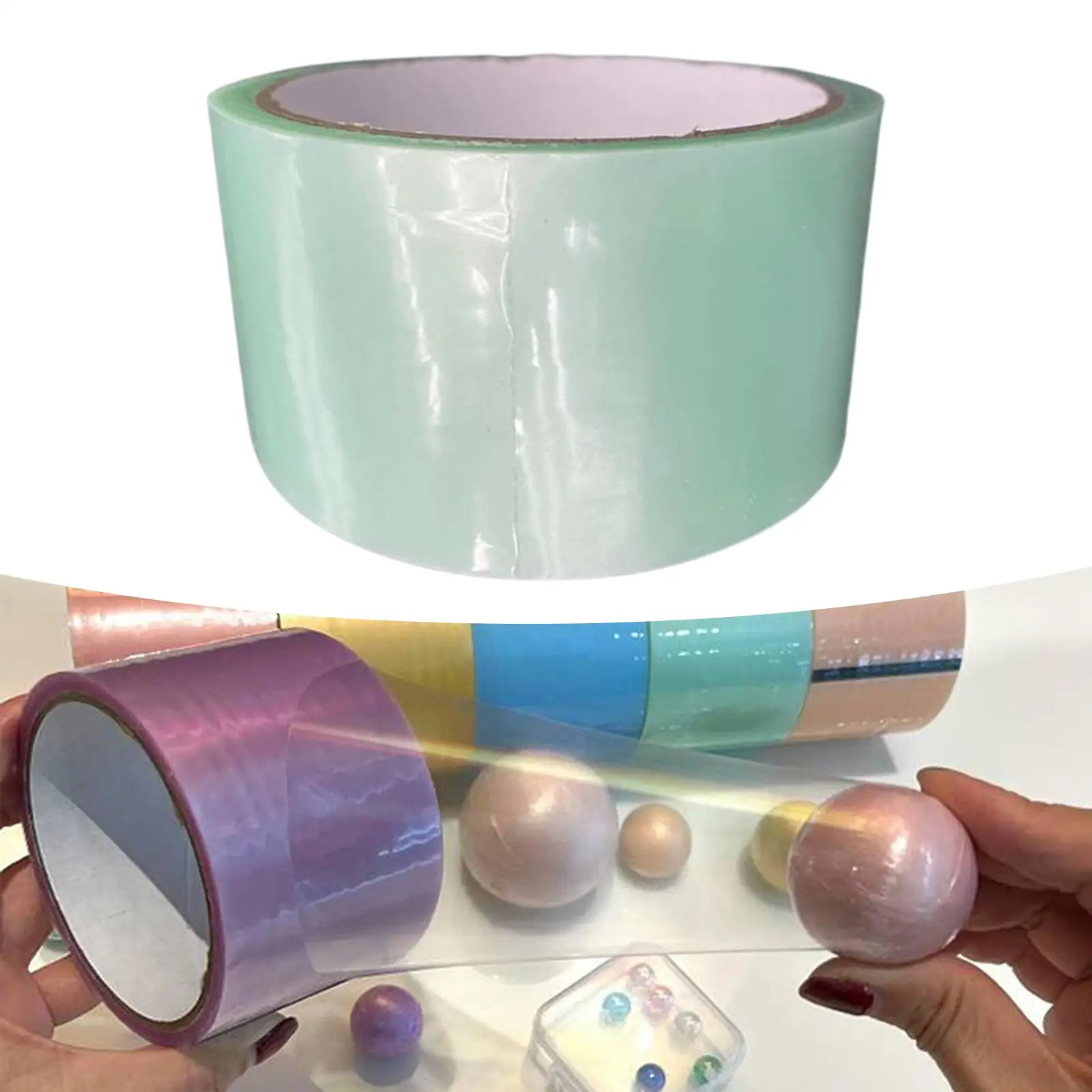 10 Meter Sticky Ball Tapes Embellishment Width 6.3cm for Round Ball Making Scrapbook