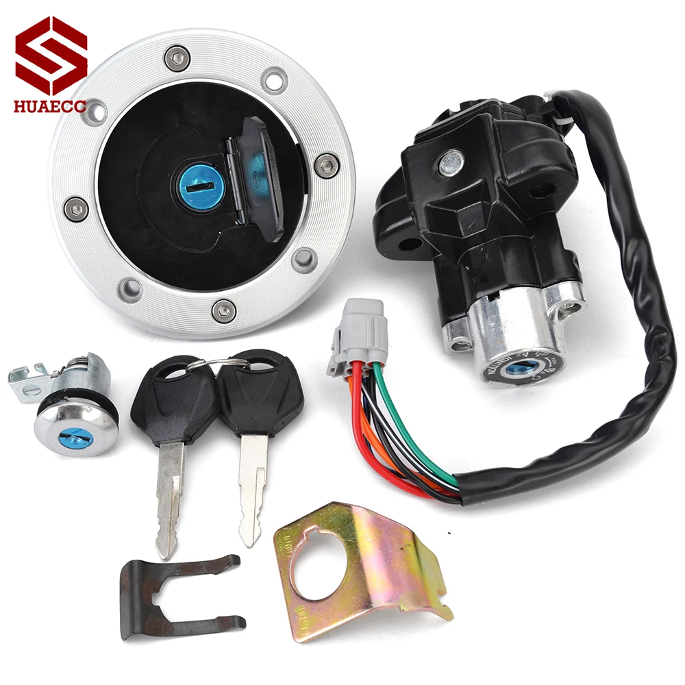 Fuel Gas Cap Ignition Switch Seat Lock with Key Kit for Suzuki DL1000 V-Strom 2002-2012 DL650 V-Strom 2004-2011 37000-06860