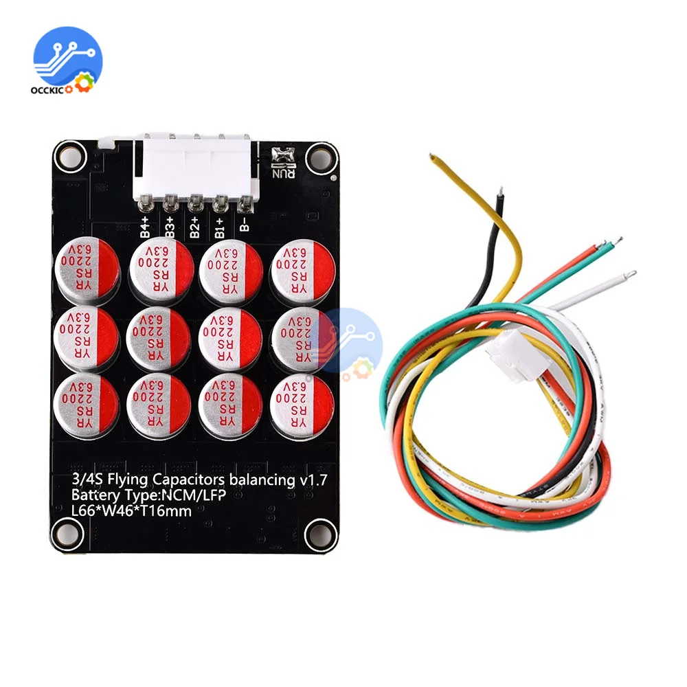 5.5A BMS 4S نشط الموازن مجلس ليثيوم أيون Lifepo4 عفرتو البطارية مكثف المعادل نقل الطاقة مع حالة وقائية