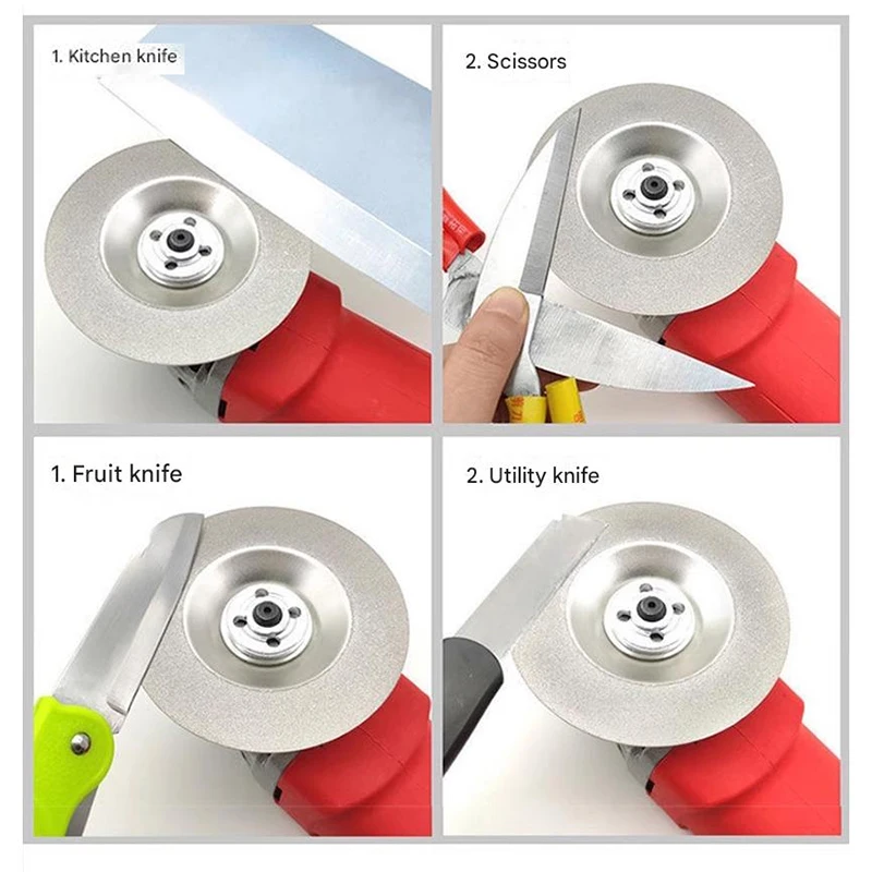 1PC Diamond Glass Grinding Blade Tile Polishing Disc Cutting Blades for Angle Grinder Kitchen Knife Scissors Sharpener Tool