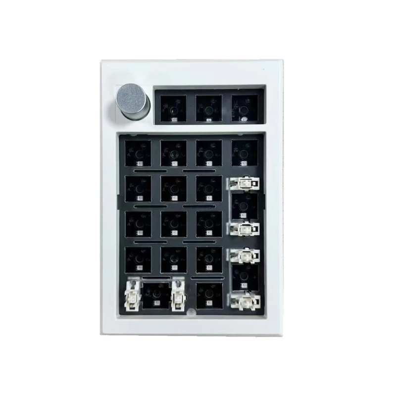 Mk21 Triple Mode Wireless Numeric Keypad Bluetooth-Compatible 2.4G USB C,20-Key Pad With Rotary Knob Keyboard