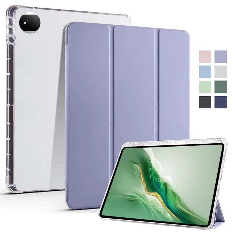 

For Honor Magicpad 2 Case With Pen Holder Trifold Leather Soft Back Stand Tablet Coque For Honor Magic Pad 2 12.3 inch 2024 Case