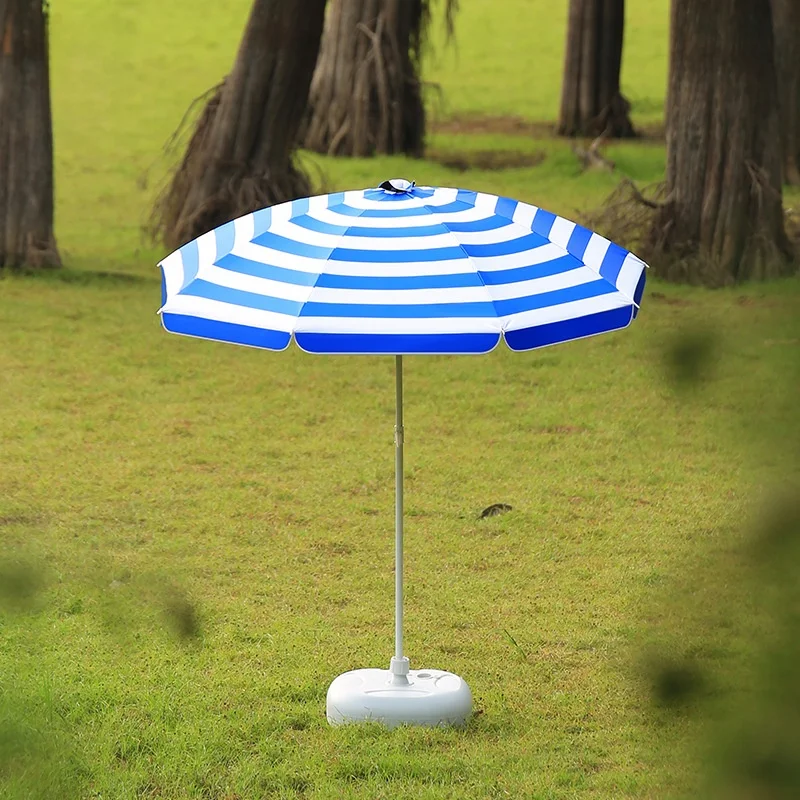 

Зонт от солнца в синюю полоску на открытом воздухе, солнцезащитный коарек, пляжная камера, защита от солнца во дворе, большой зонт от дождя