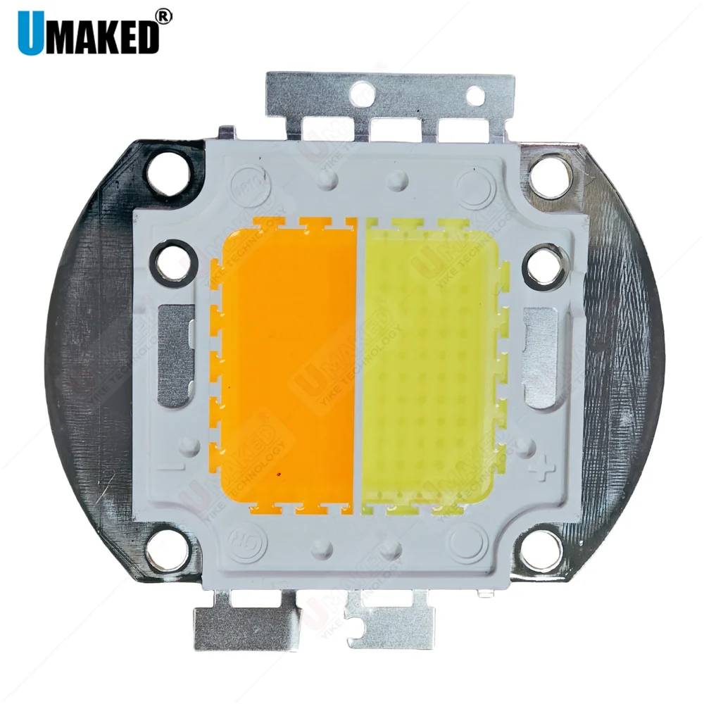 

1pc 80W Full spectrum white+20W white LED Beads Chip Floodlight Lamp Spot Light 50W Warm white+50W white COB Chips outdoor diy