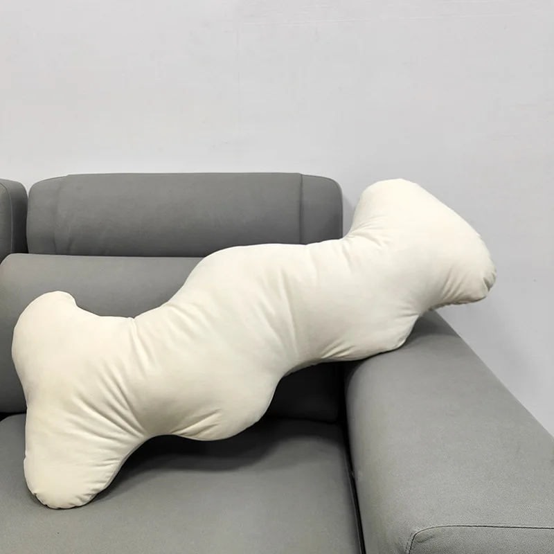 

Прекрасная белая плюшевая подушка в форме облака, мягкая поясная подушка для украшения дивана и сна