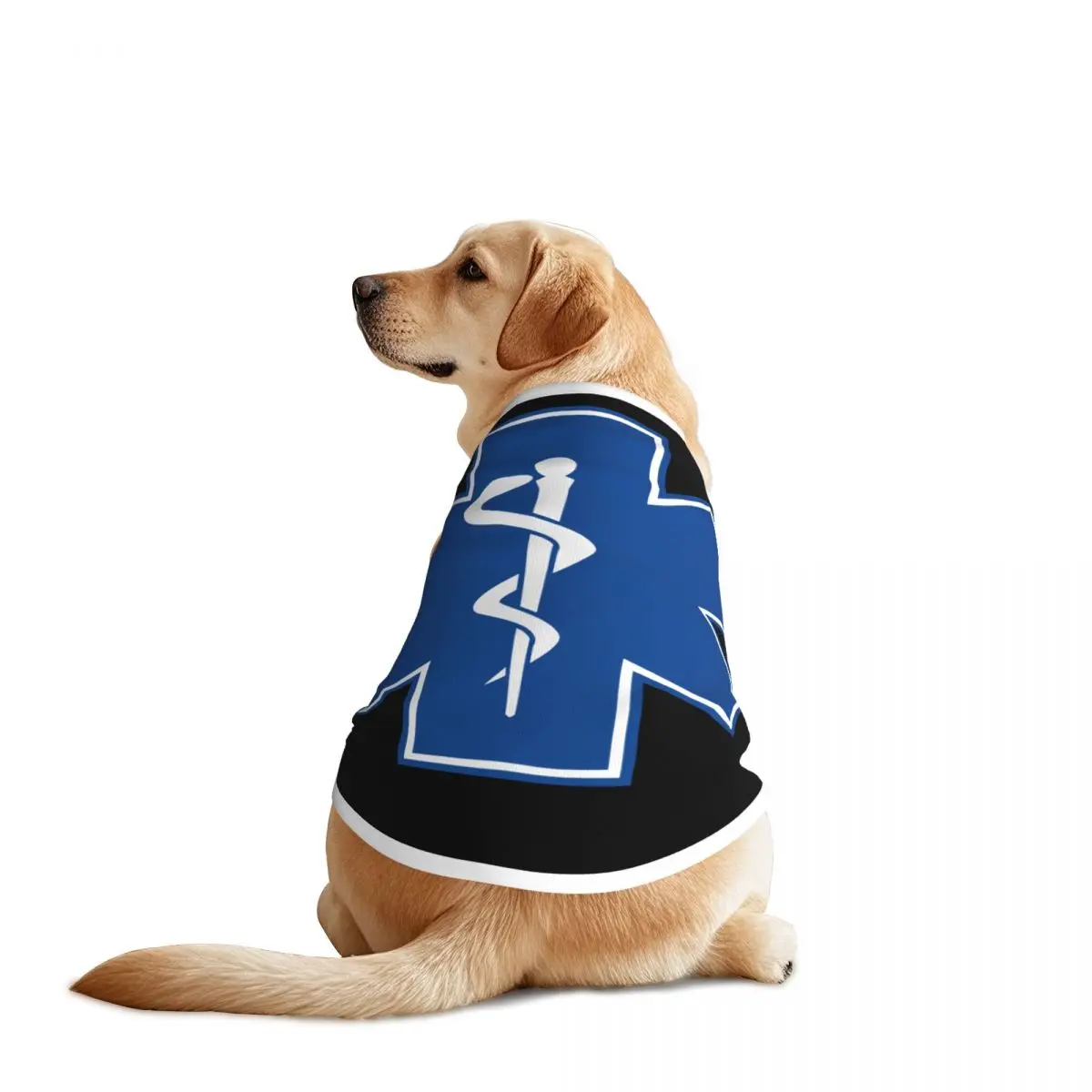 Star Of Life Emt Pet Vests Jacket Breathable Blue Medical Symbol Large Dog Clothes Decor For Pet Supplies