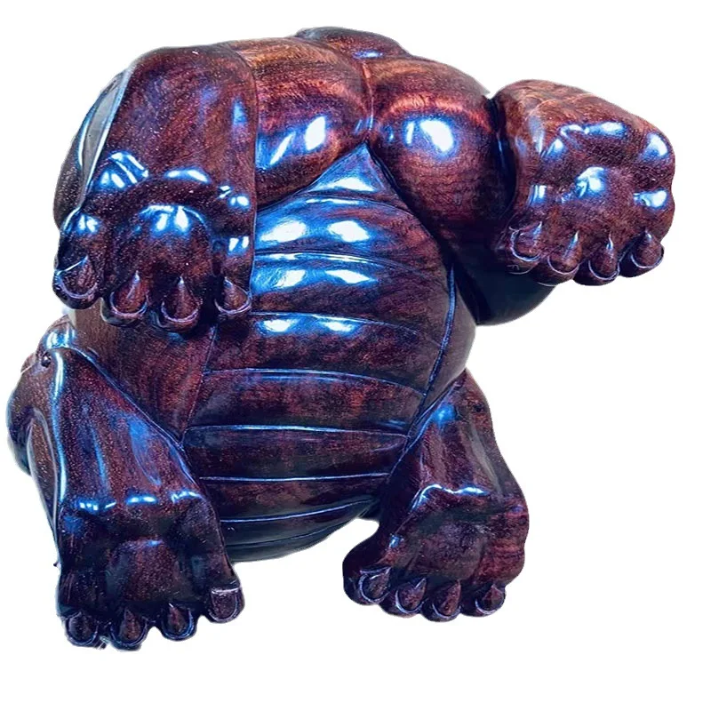 Huanghuali purple avocado carving three-dimensional lucky collection gift ornament