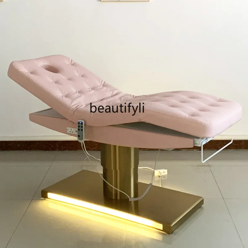 

smt14 LED Electric Beauty Bed Body Tattoo Tattoo Embroidery Multifunctional Elevated Bed Folding Beauty Salon