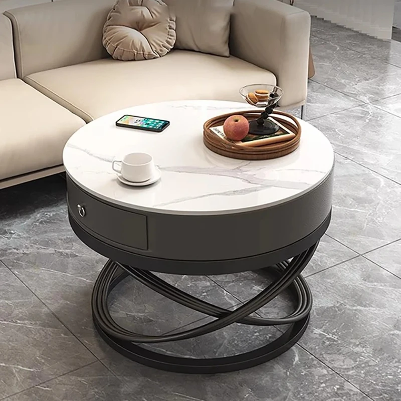 

Simple Aesthetic Coffee Tables Modern Design Glam Luxury Coffee Tables Minimalist Round Stolik Kawowy Living Room Furniture