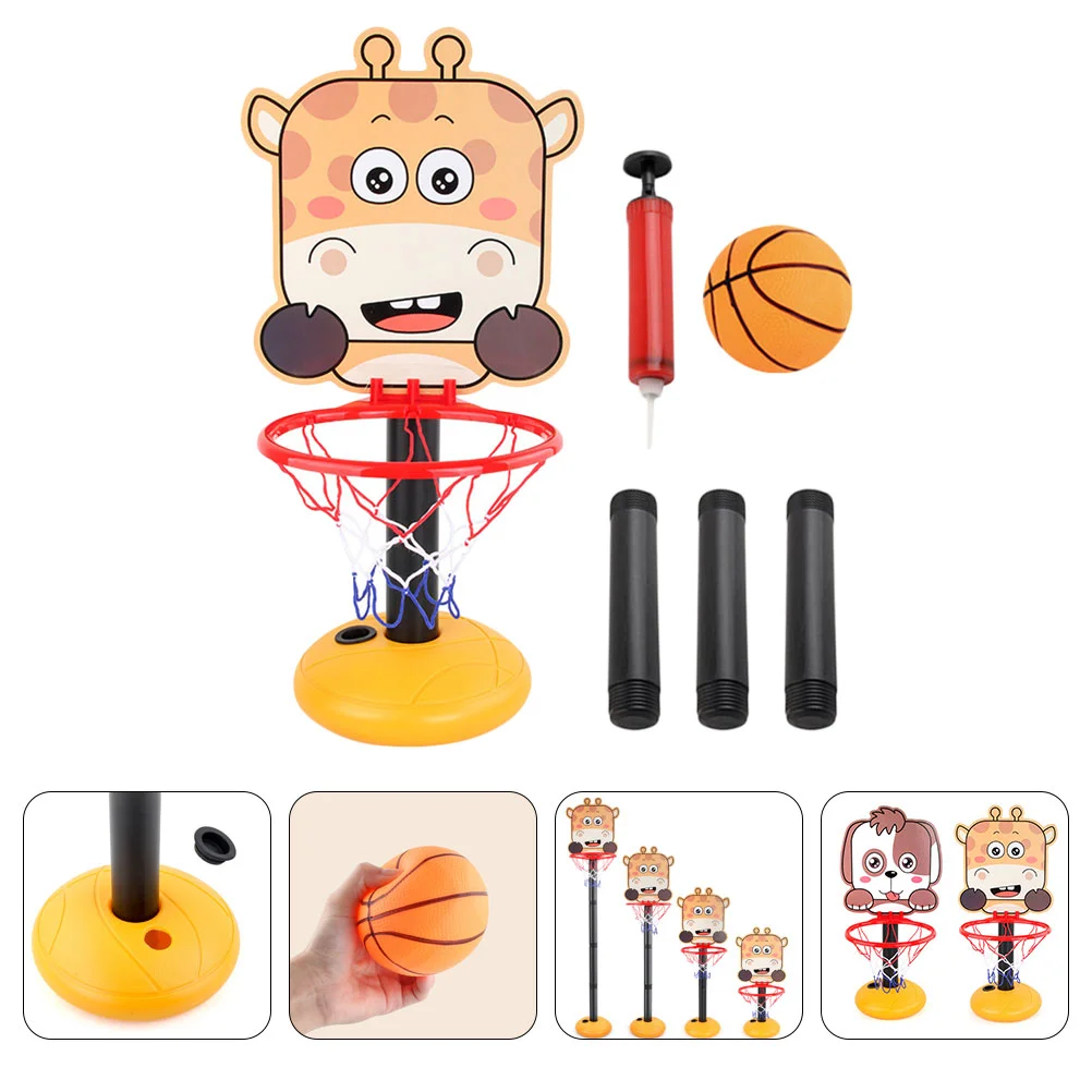 Children's Basketball Stand Frame Kids Toy Freestanding Baby Hoops Cartoon Portable Childrens Toys