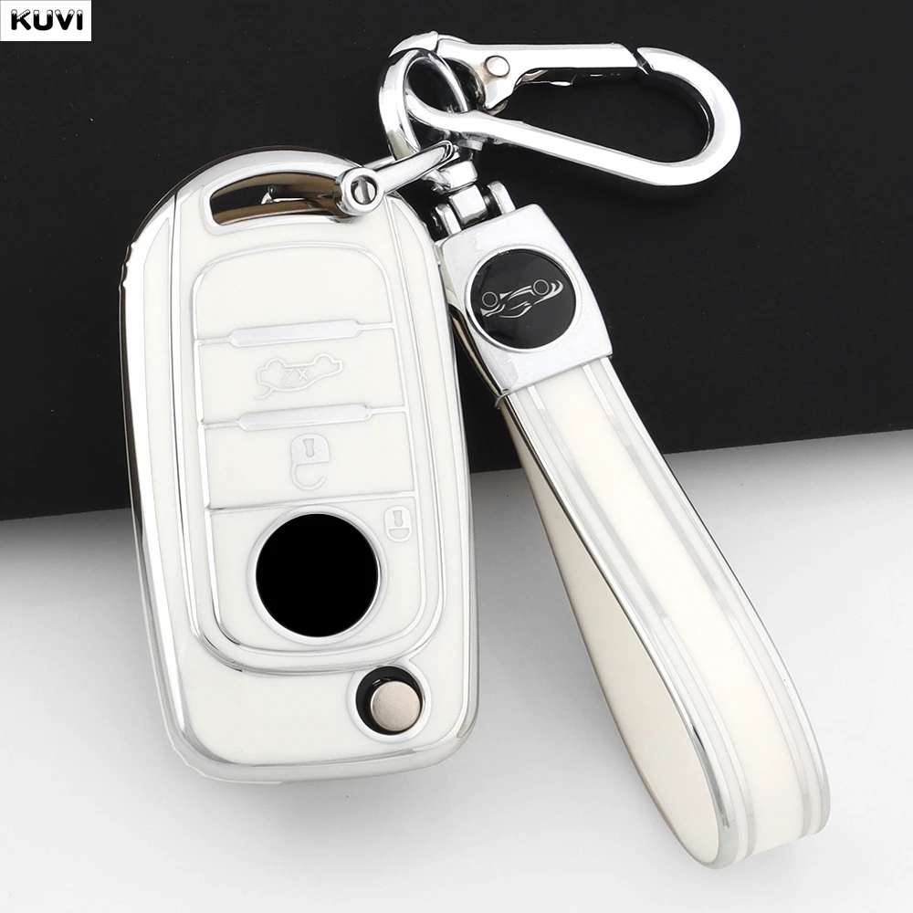 Fashion TPU Flip Key Case Cover Shell For FIAT Tipo Toro Nuovo Freedom 500X Doblo Argo Grazie Protector Fob Keychain Accessories