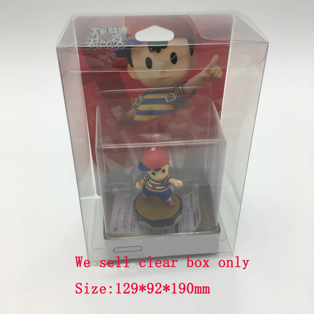 ZUIDID kotak penyimpanan hewan peliharaan transparan kotak tampilan untuk amiibo untuk kotak game Super Smash Bros