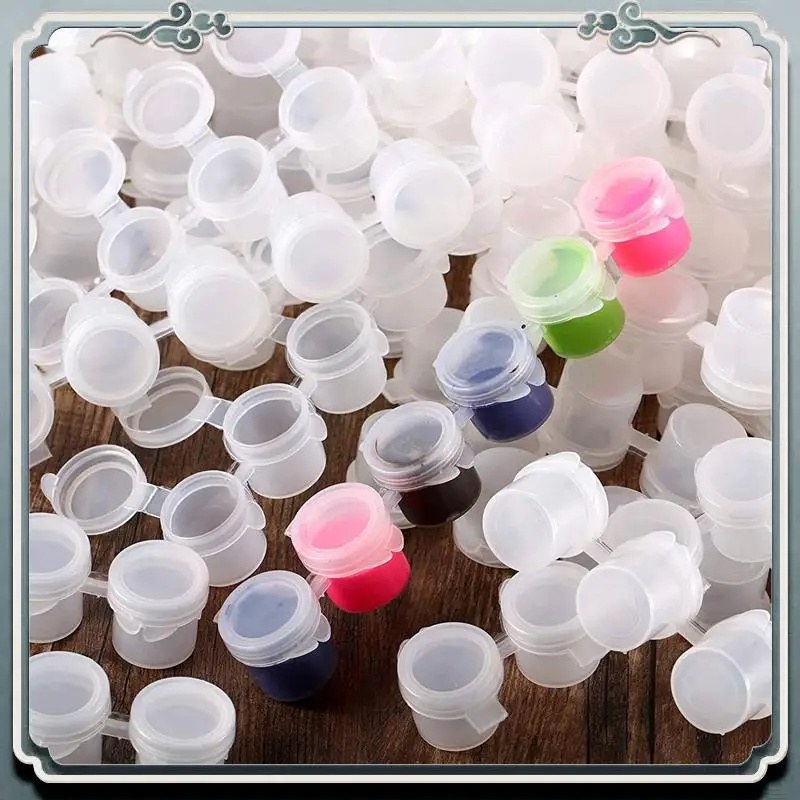 

Premium 150 Strips Empty Paint Pots 5 Ml Paint Pots Strips Storage Containers Painting Arts Crafts Supplies, 900 Pots In Total
