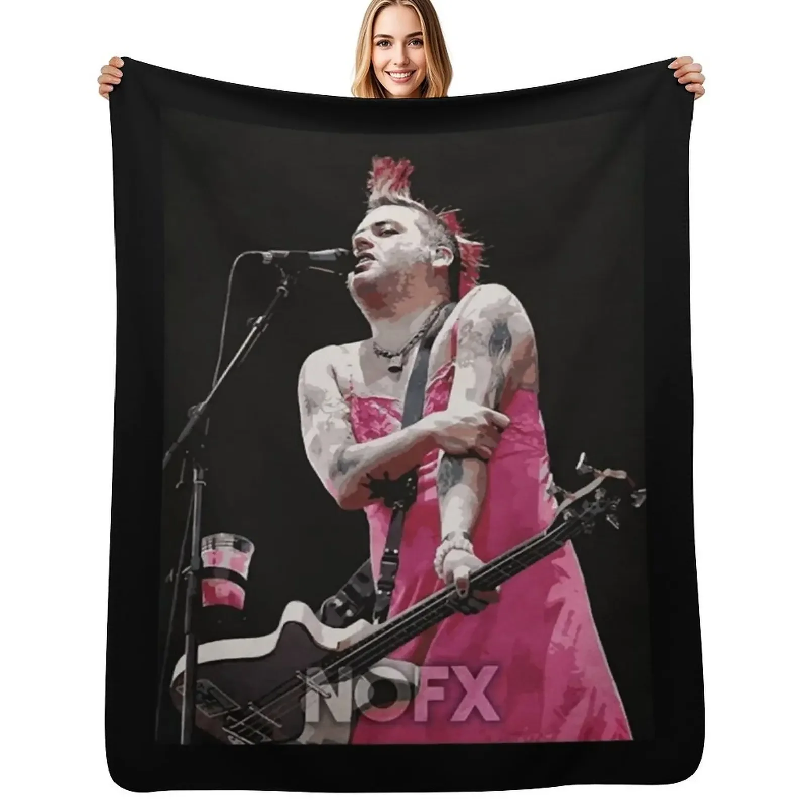 

Nofx Throw Blanket Kid'S bed plaid Designers Blanket