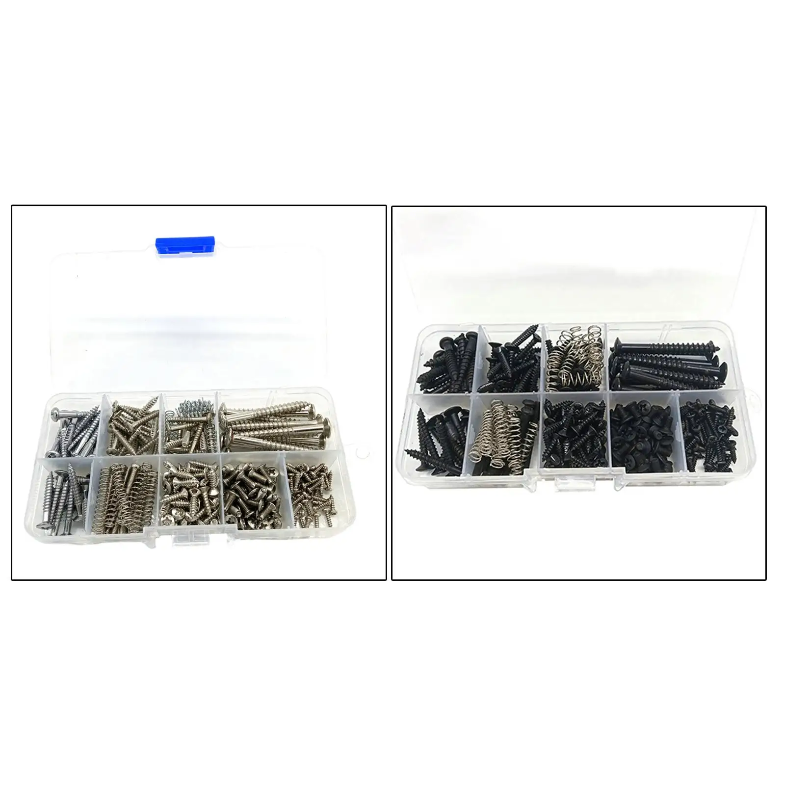 240pcs Guitar Screw Kit Assorted for Guitar Pickup Switch Repairing