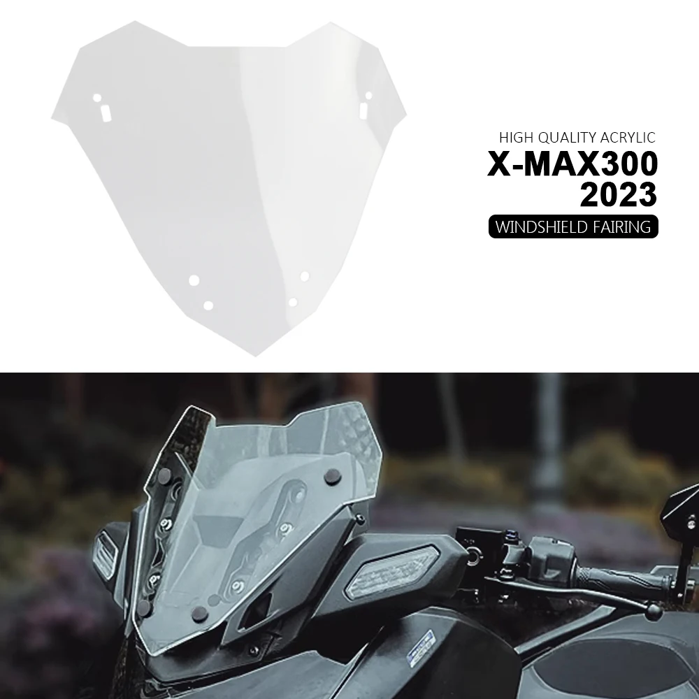 

For YAMAHA X-MAX300 XMAX300 X-MAX 300 XMAX 300 2023 New Motorcycle Accessories Screen Windshield Fairing Windscreen