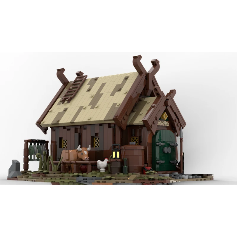 1421pcs Ring Movie Serie UCS Rohan Warrior House Building Block Assembly Bricks DIY Model Toy Architecture Collection MOC-138080