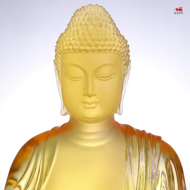 Medicine Great Wish Buddha Glazed ornaments Medicine  Glazed Light Buddha Monastery  Home Worship Household