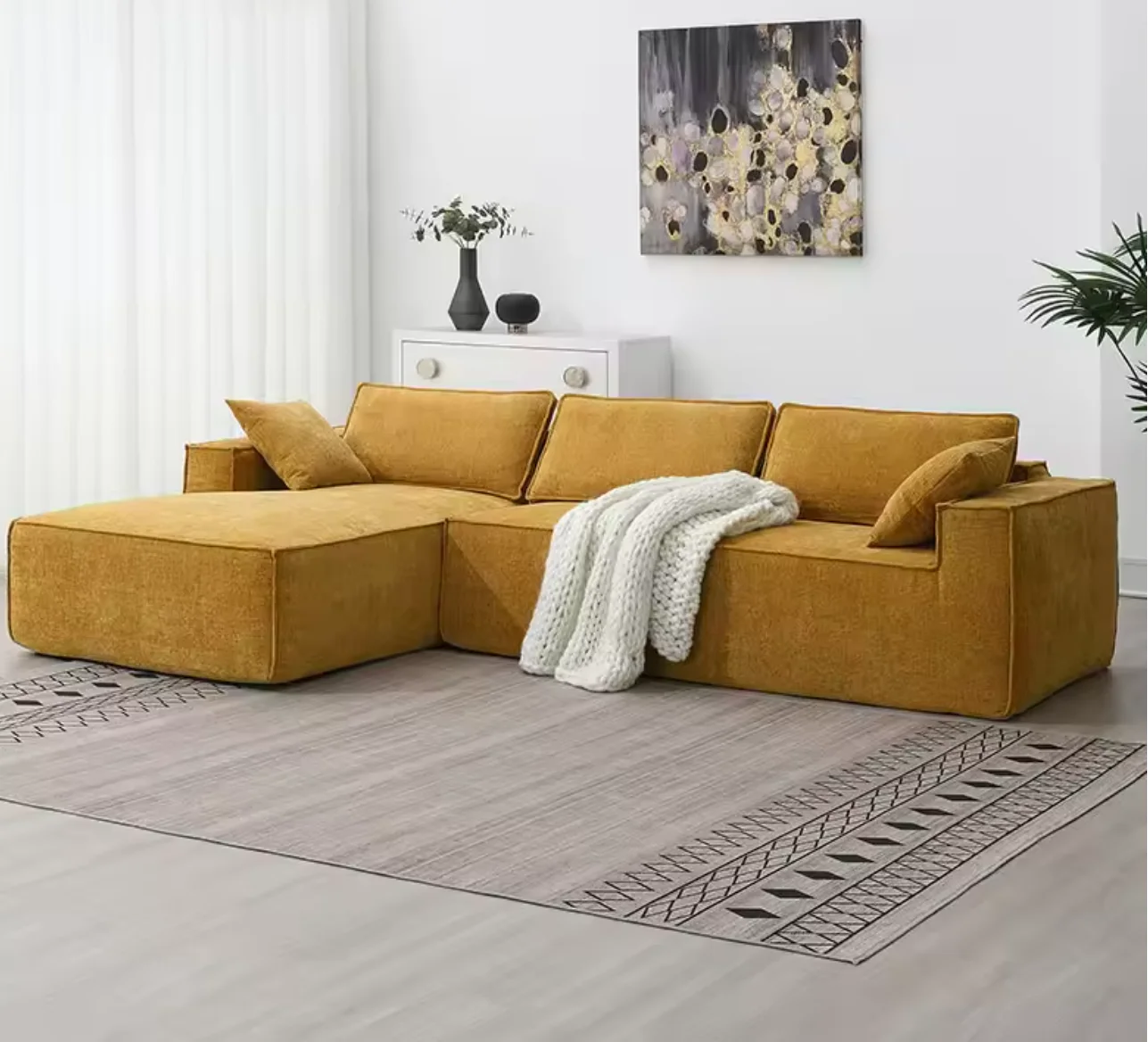

Luxury Living Room Furniture Set Modern Fabric Compressed Sofa Bed Compressed Couch Living Room Sofas
