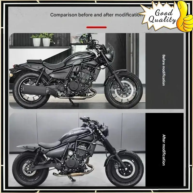 

FOR Kawasaki Eliminator500 modified closed wheel hub cover front and rear wheel black warrior decorative cover accessories