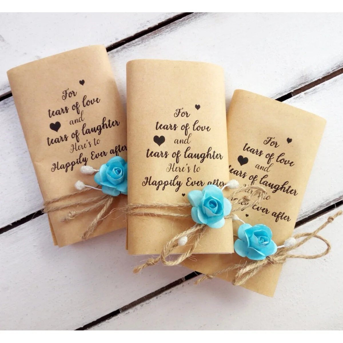 Happy tears tissues, For your happy tears, Wedding hankerchief, Tears of joy packs, Personalized wedding favors for guests, Wedd