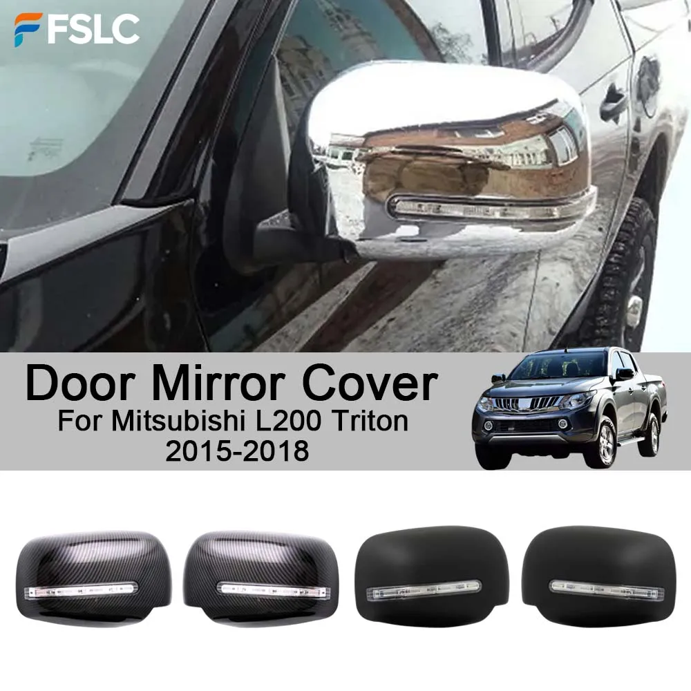 

Car Rearview Accessories Door Mirror Cover For Mitsubishi L200 Triton 2015-2018 Car Decoration Stickers Upgrade