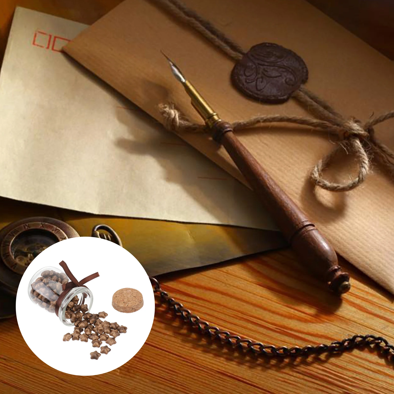 

120Pcs Star Shape Sealing Wax Beads Style for Wedding Party Invitation Envelope Decoration Sealing Wax