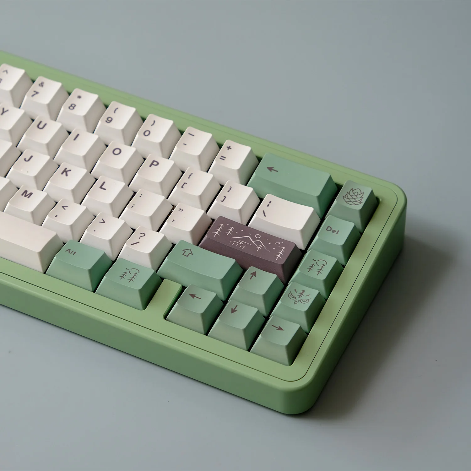 GMK 미스트 테마 키캡 PBT 염료 서브 체리 프로파일 키캡, MX 스위치 게임용, DIY 커스텀 레이아웃 기계식 키보드 선물, 128 키