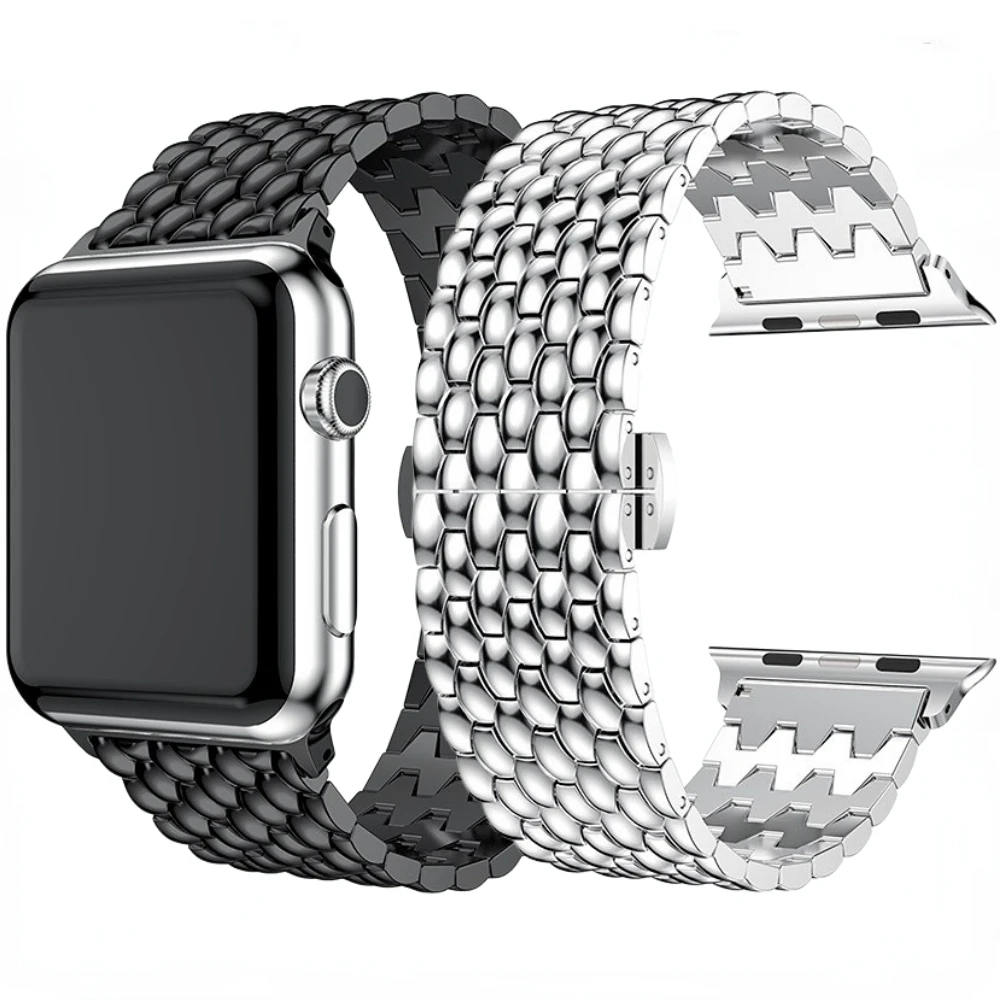 

Metal Strap for Apple Watch Band 49mm 45mm 44mm 46mm 42mm 41mm 40mm Stainless Steel band iWatch Series 10 9 8 Ultra 7 6 5 4 3 SE