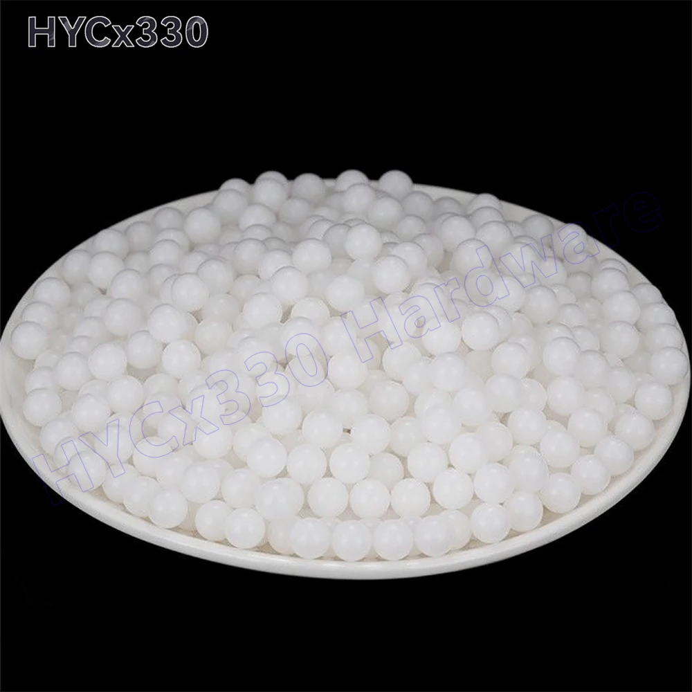 Ø2mm - 12.7mm White POM Precision Solid Balls Polyformaldehyde Plastic Ball Round Beads Dia 2 3 4 4.5 5 5.55 6 6.35mm to 12.7mm