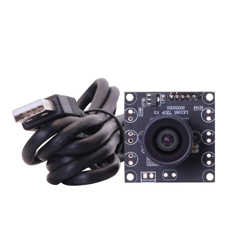 ZWAK H65 1MP 2.6mm 100Degree HD CMOS Sensor 30fps UVC Mini USB Camera Module Microdistortion Lens Multi-OS Video Conference