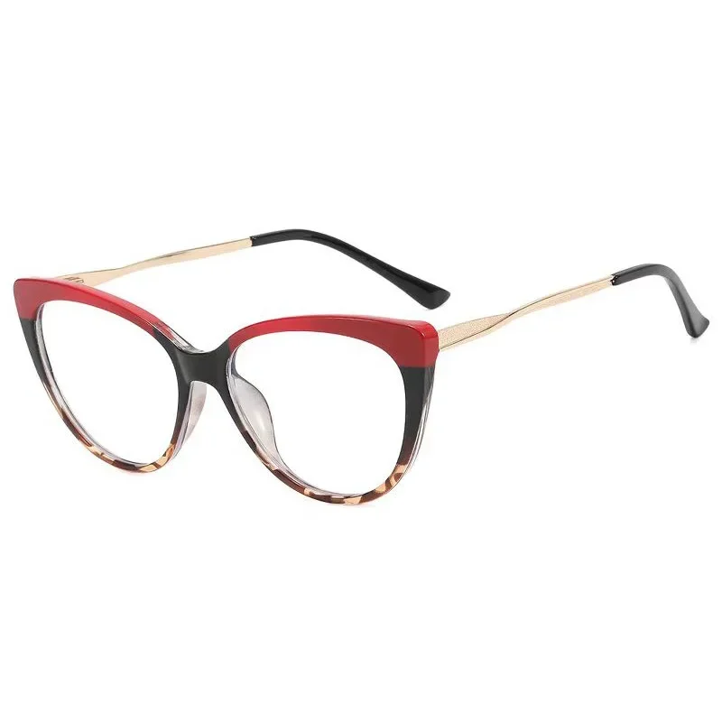 

SHINU brand customized TR90 metal spring leg retro female cat eye progressive reading glasses women prescription myopia glasses