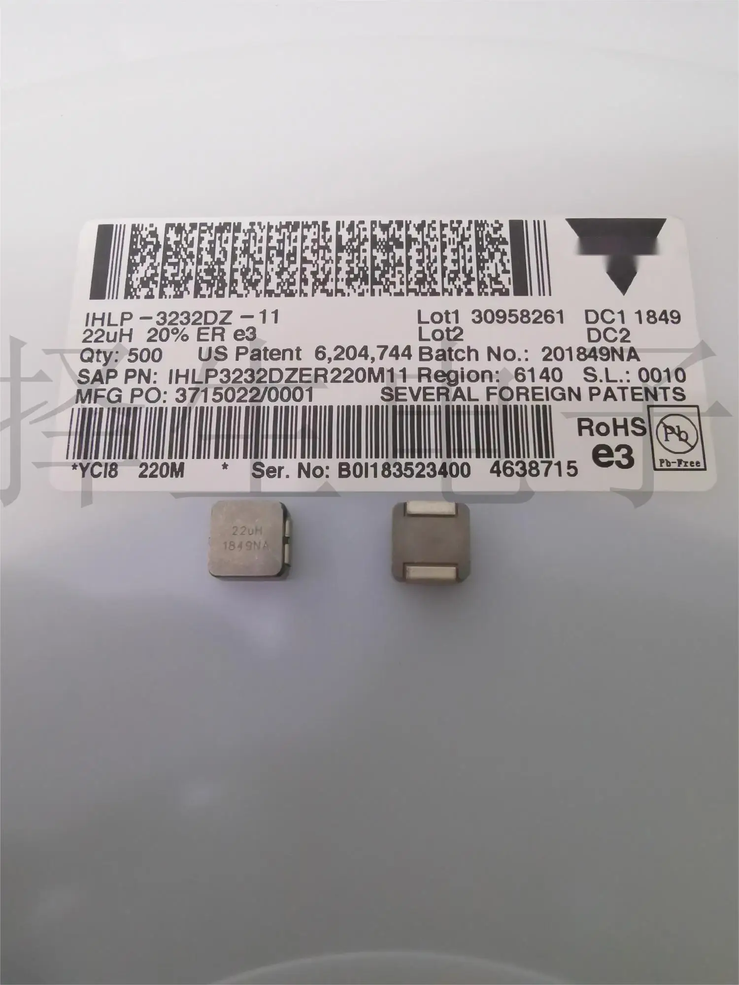 10PCS  IHLP3232DZER330M11 8x8x4mm SMD alloy Power indutors  33uH 3.2A  8*8*4 integrated molded coil High Current New original