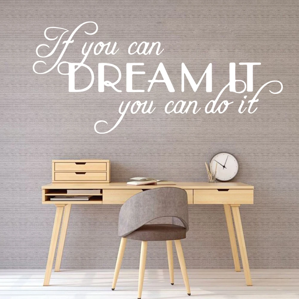 1 pc nice meaningful words Wall Sticker Pvc Wall Stickers Wall Art Wall Paper For Living Room Kids Room Waterproof Wall Art