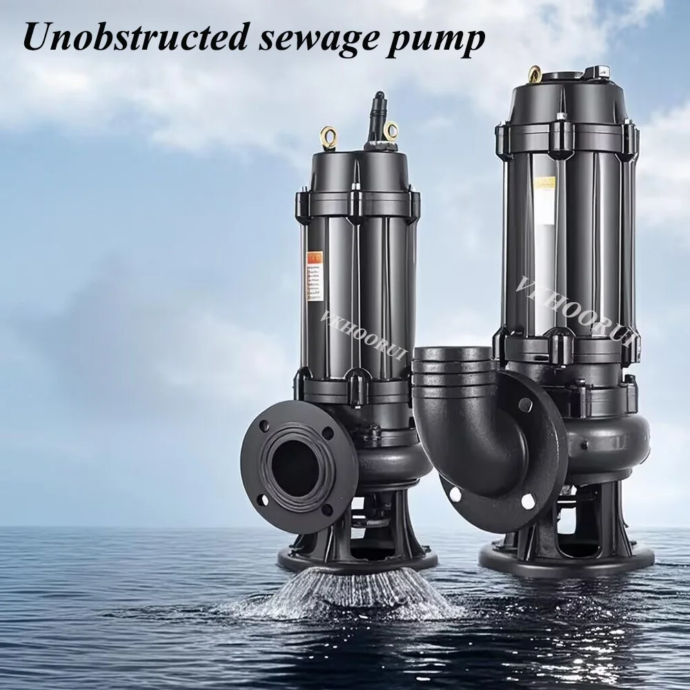 

5KW High-Power Submersible Sewage Pump 380V Flange Mouth 220V High Flow Cutting Pump for Versatile Applications